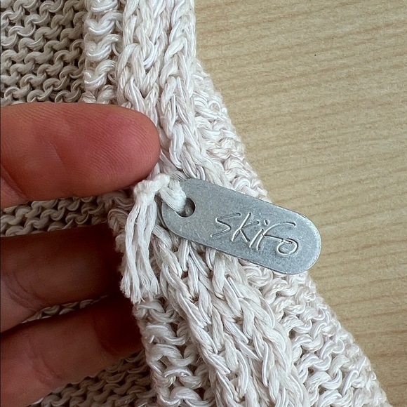 SKIF international sleeveless knitted tank with lace up ribbon bow contemporary - Picture 8 of 12